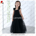 black couture ball gown flower girl dress